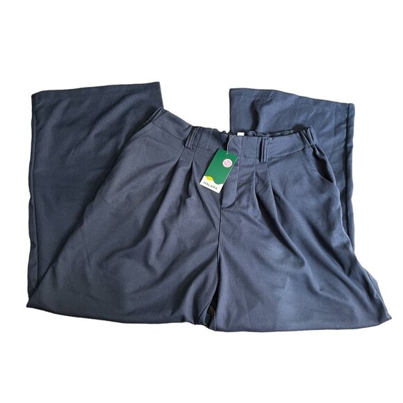 Halara High Waisted Plicated Side Pocket Wide Leg Waffle Pants Sz Small Womens B - Picture 4 of 7